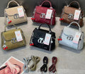 Crossbody PU Leather Flap Handbag for Women – Silver