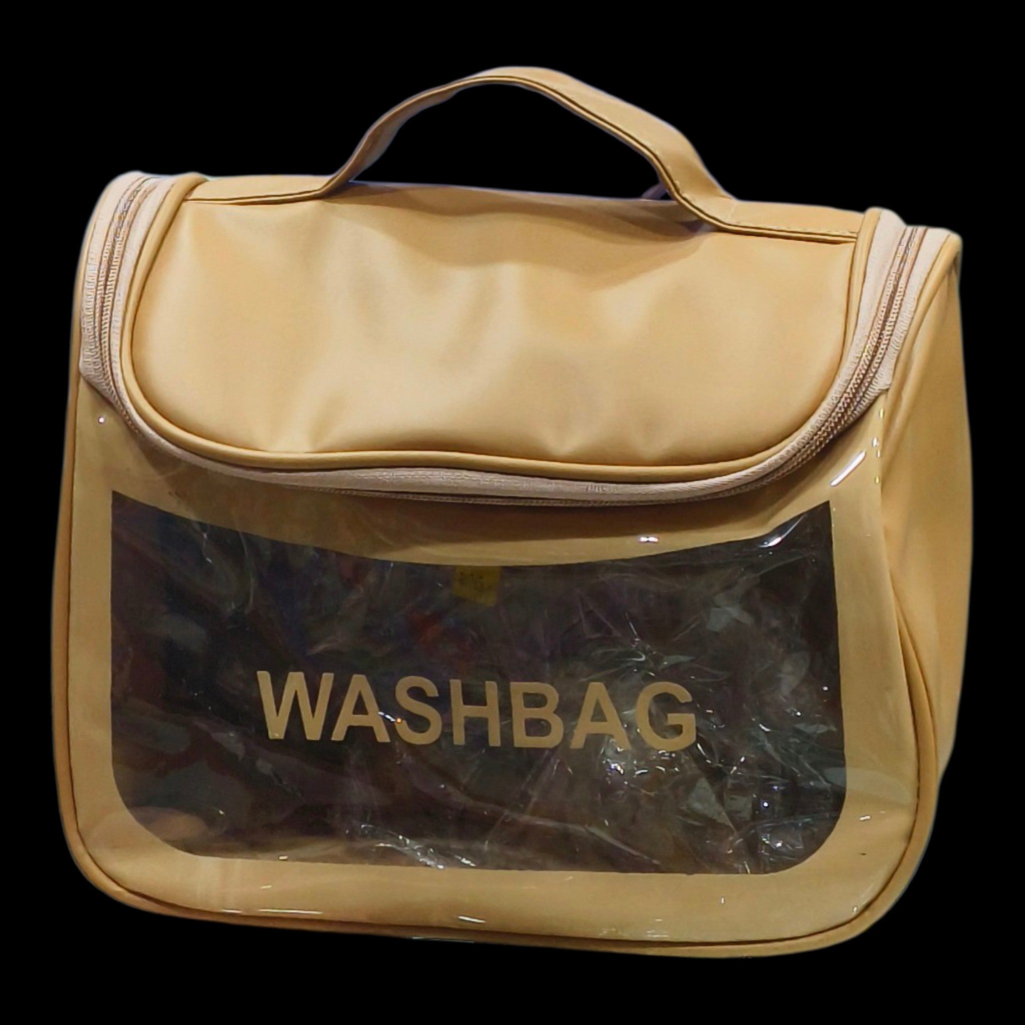 Transparent Waterproof Washbag With Netted Organizer Pockets