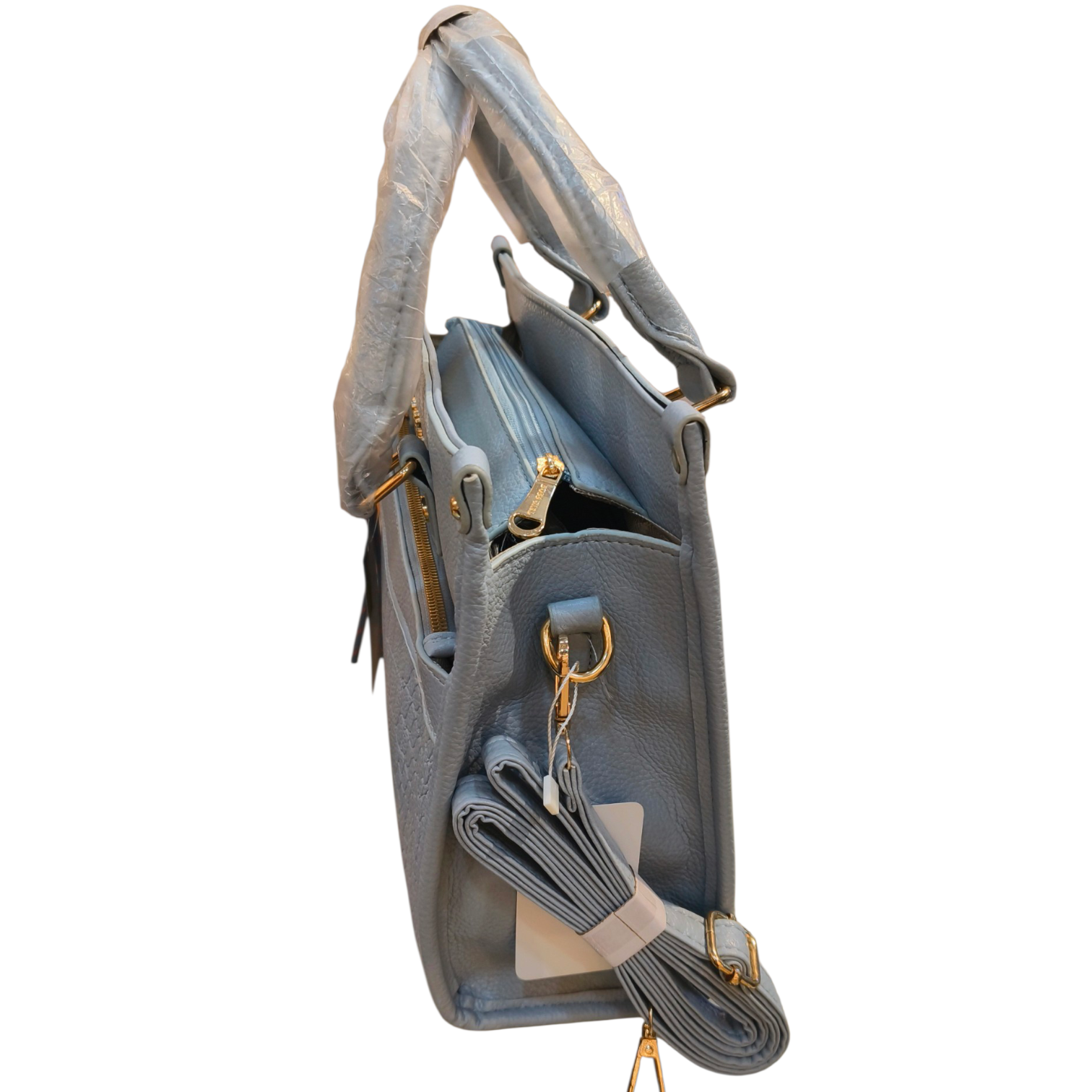 Sky Blue 2-in-1 Handbag Set with Wallet for Women