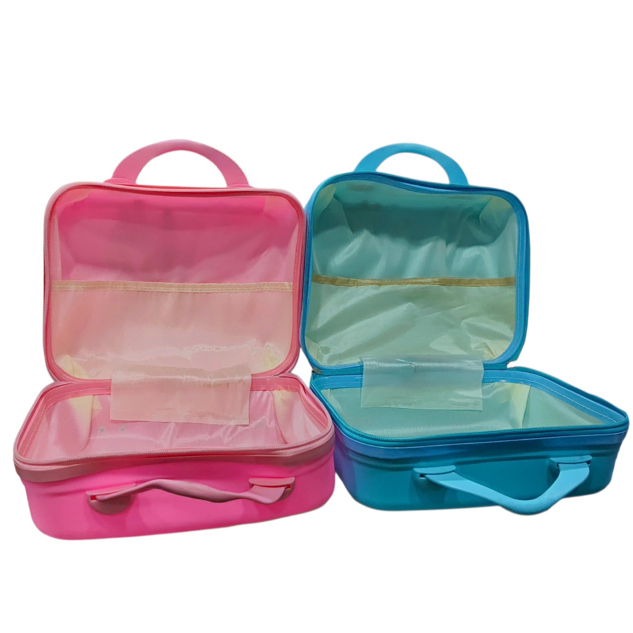 Pastel Mini Suitcase Storage Bag With Zip Closure