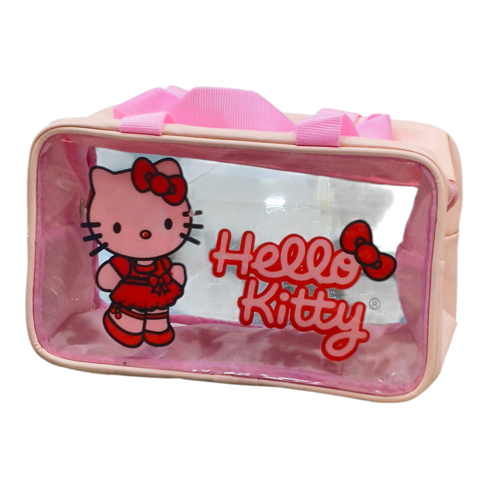 Hello Kitty Transparent Makeup Organizer Pouch