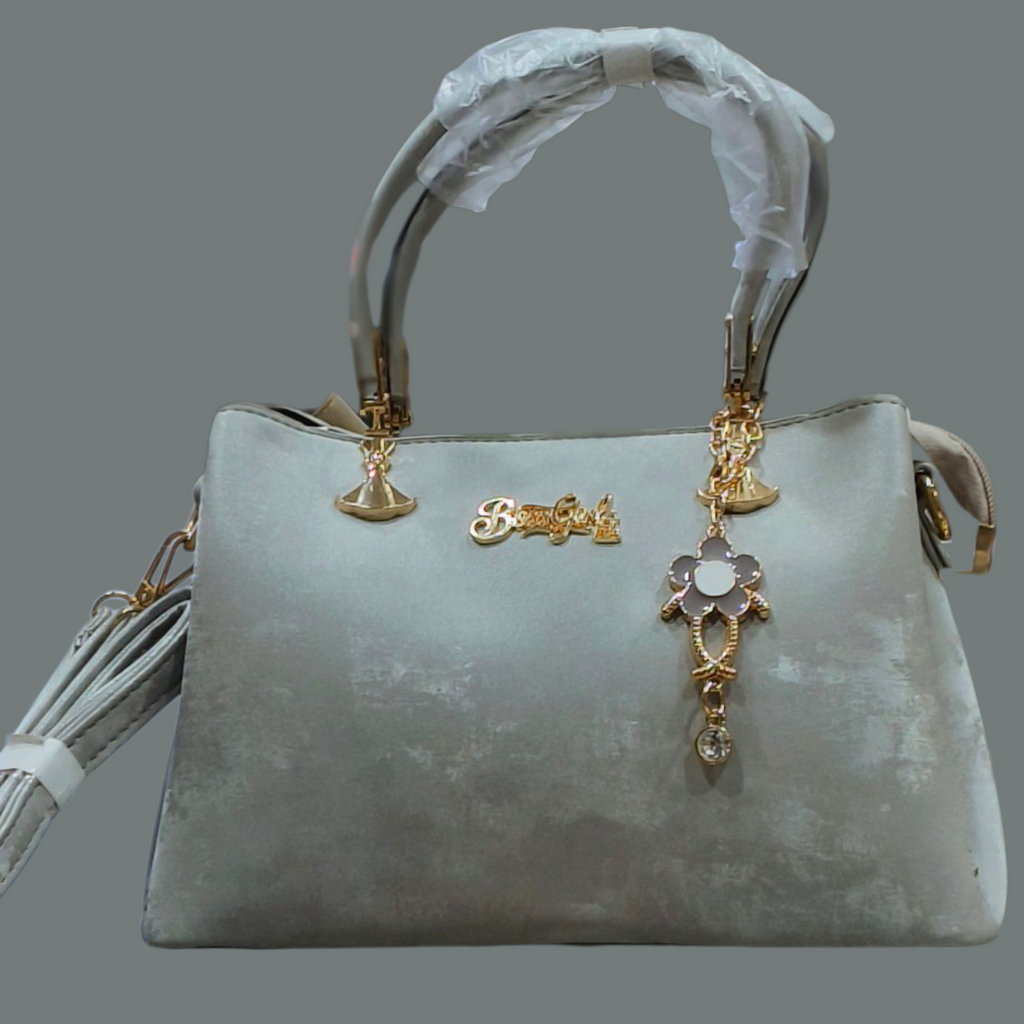 Velvet Stylish Handbag with Chain Strap for Women