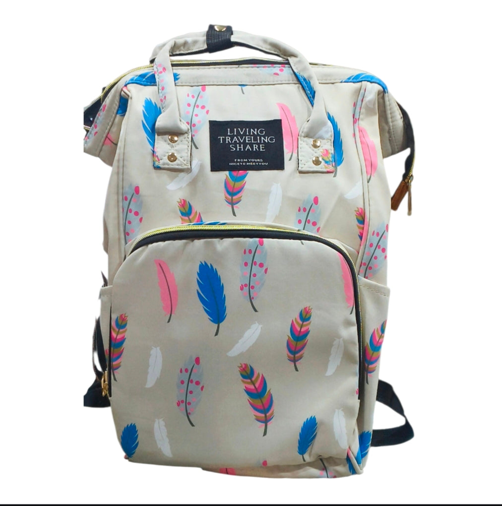 Cute Cartoon Cat Print Travel Backpack