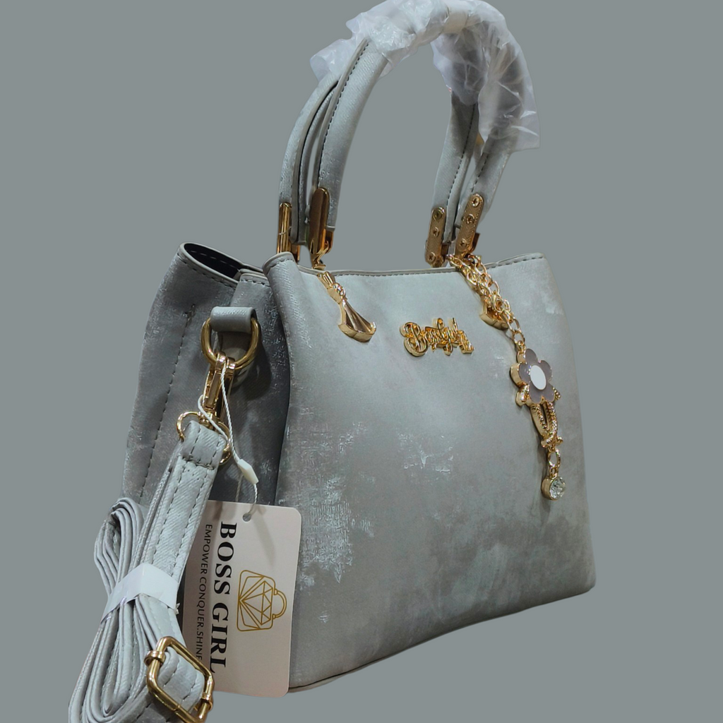 Velvet Stylish Handbag with Chain Strap for Women