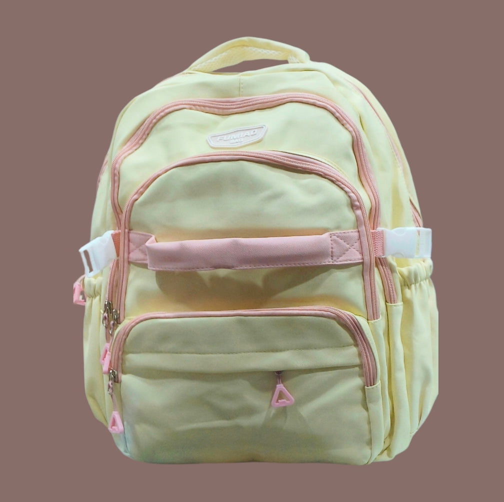 FUMIAD Multi-Zip Casual Travel Backpack