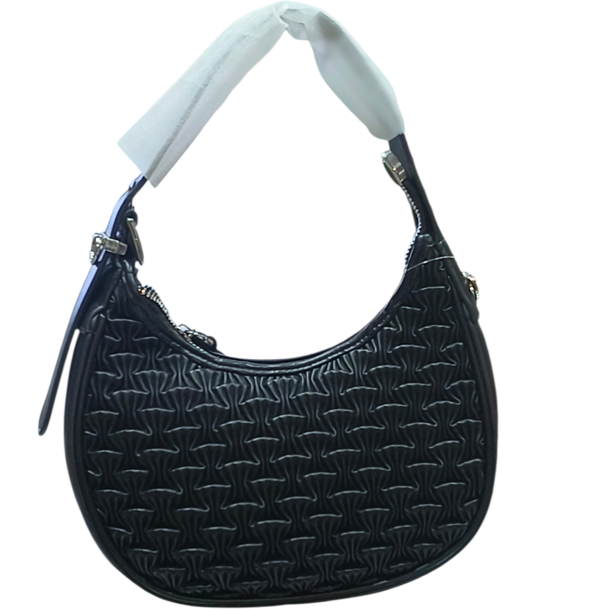 Textured Stylish Shoulder Bag with Sling Strap for Women