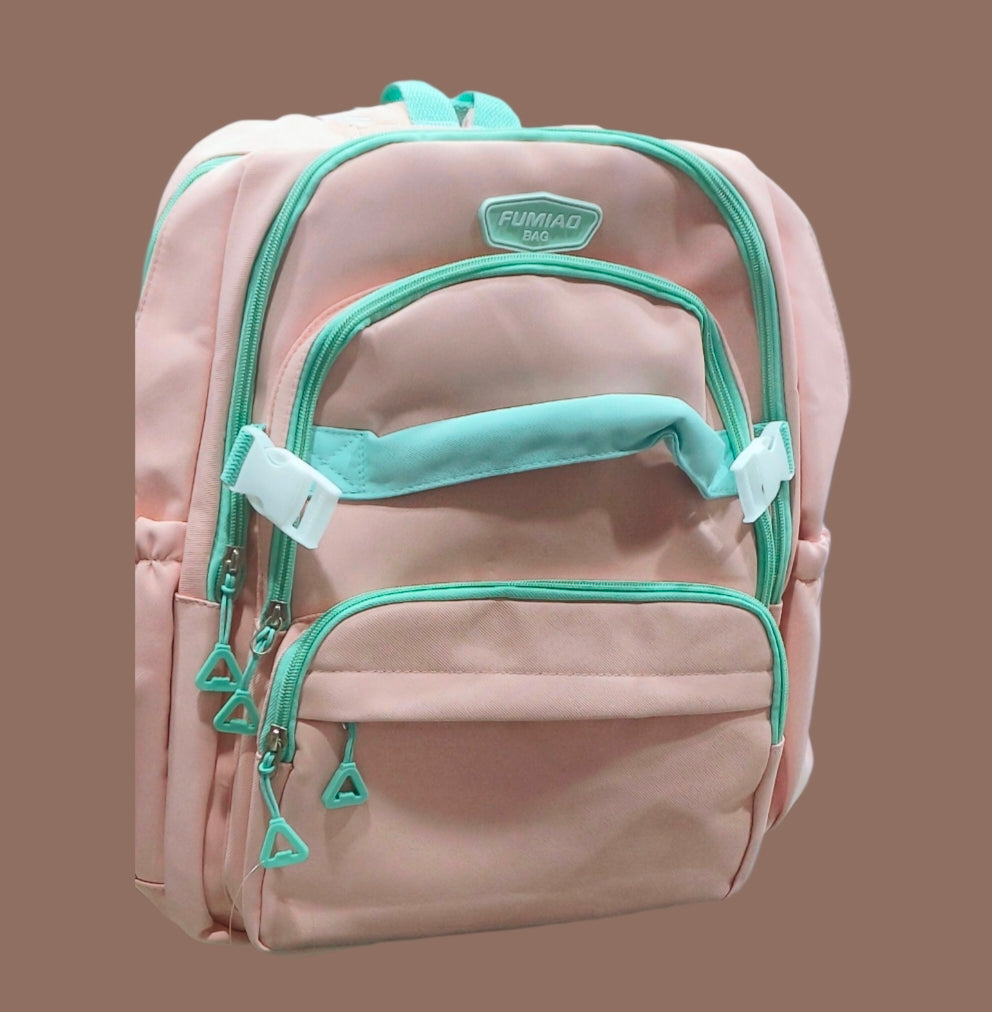 FUMIAD Multi-Zip Casual Travel Backpack