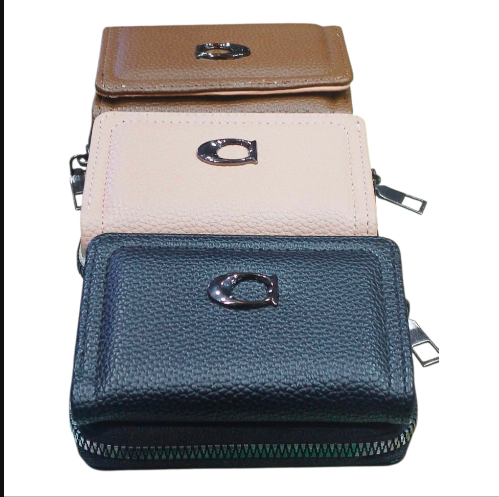 Classic Zip Closure Mini Wallet For Women
