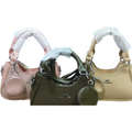 MR CHARMING Textured Monogram Sling Bag With Coin Pouch & Pearl Wristlet
