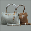 Velvet Stylish Handbag with Chain Strap for Women