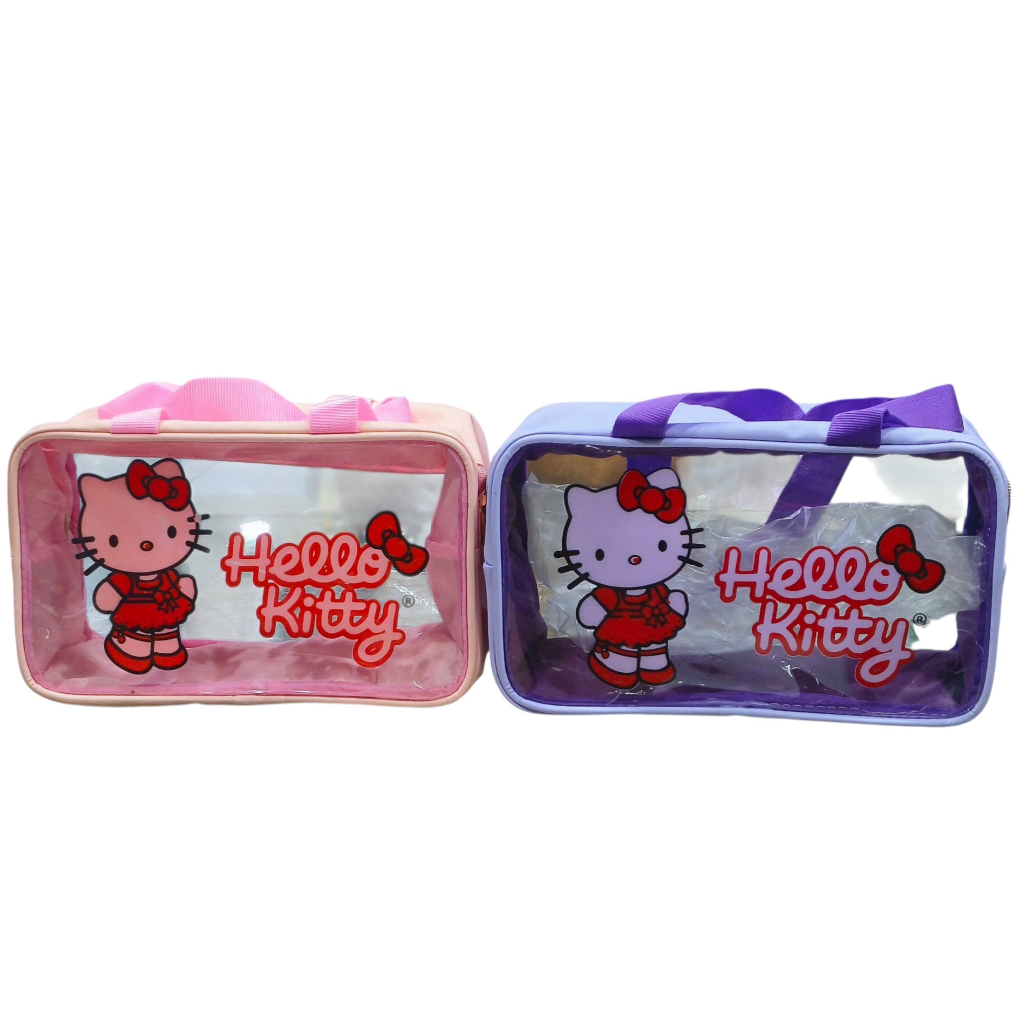 Hello Kitty Transparent Makeup Organizer Pouch