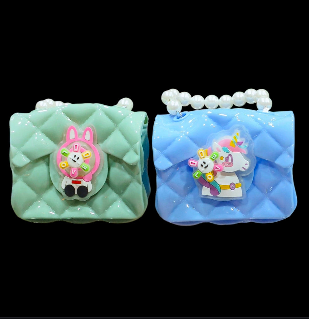 Cute Charm Mini Plastic Handbag For Kids