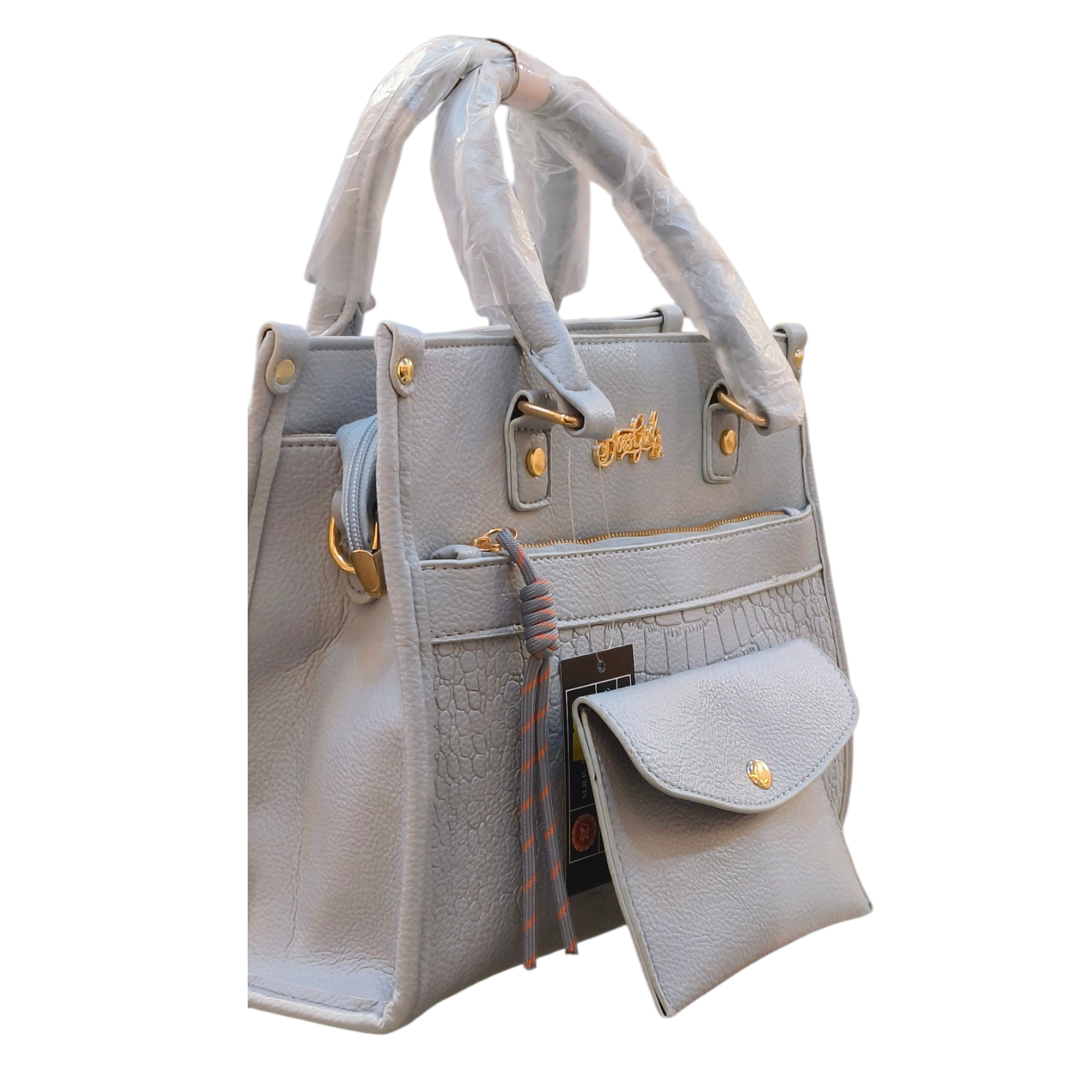 Sky Blue 2-in-1 Handbag Set with Wallet for Women