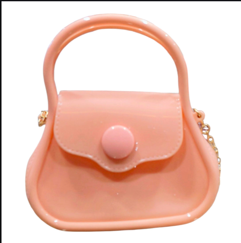 Glossy Chain Strap Mini Handbag