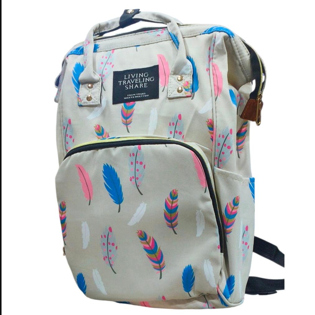 Cute Cartoon Cat Print Travel Backpack