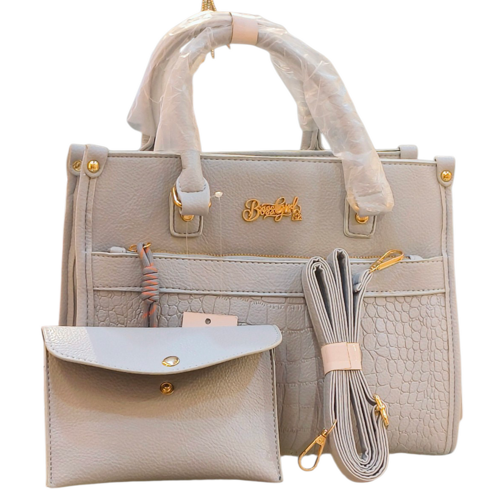 Sky Blue 2-in-1 Handbag Set with Wallet for Women