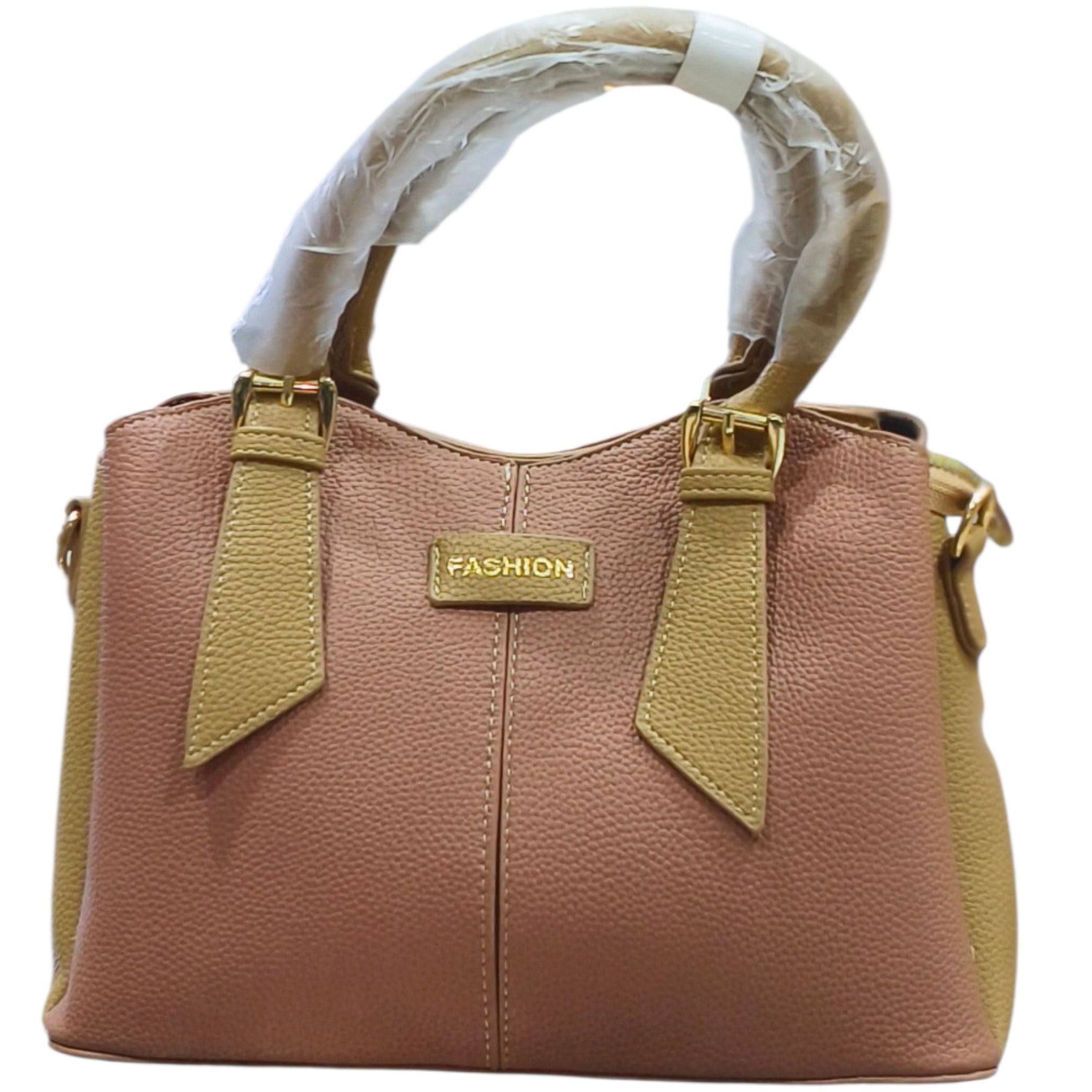 Fashion Flair Mini Boss Handbag With Beige Accent Straps
