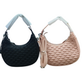 Textured Stylish Shoulder Bag with Sling Strap for Women