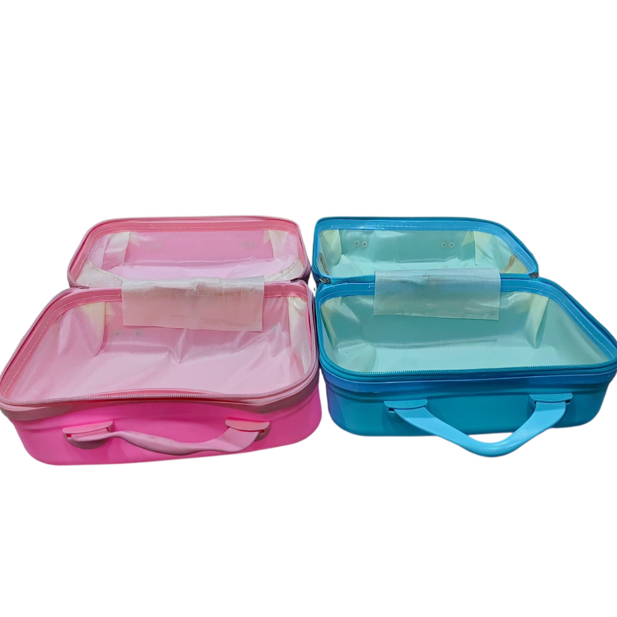 Pastel Mini Suitcase Storage Bag With Zip Closure