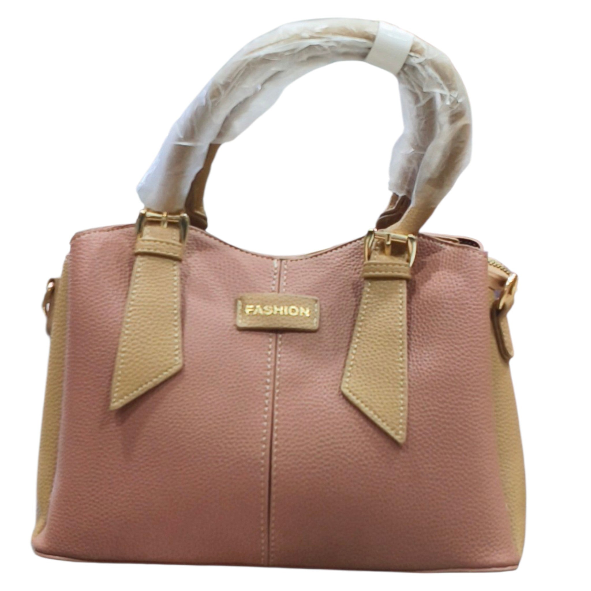 Fashion Flair Mini Boss Handbag With Beige Accent Straps