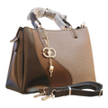 Black & Brown Stylish Handbag with Chain details for women