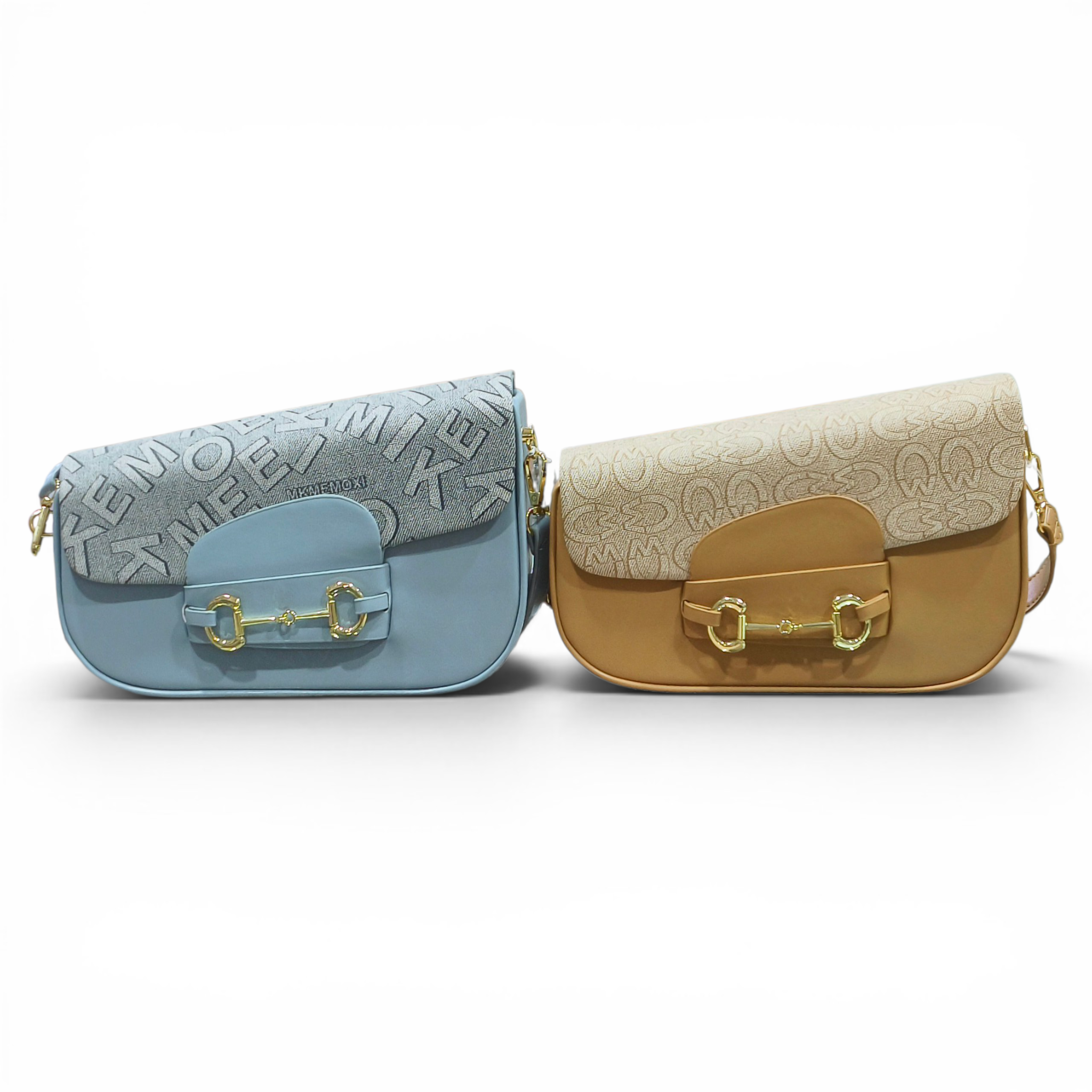 Tilted Textured Canvas Statement Sling Bag