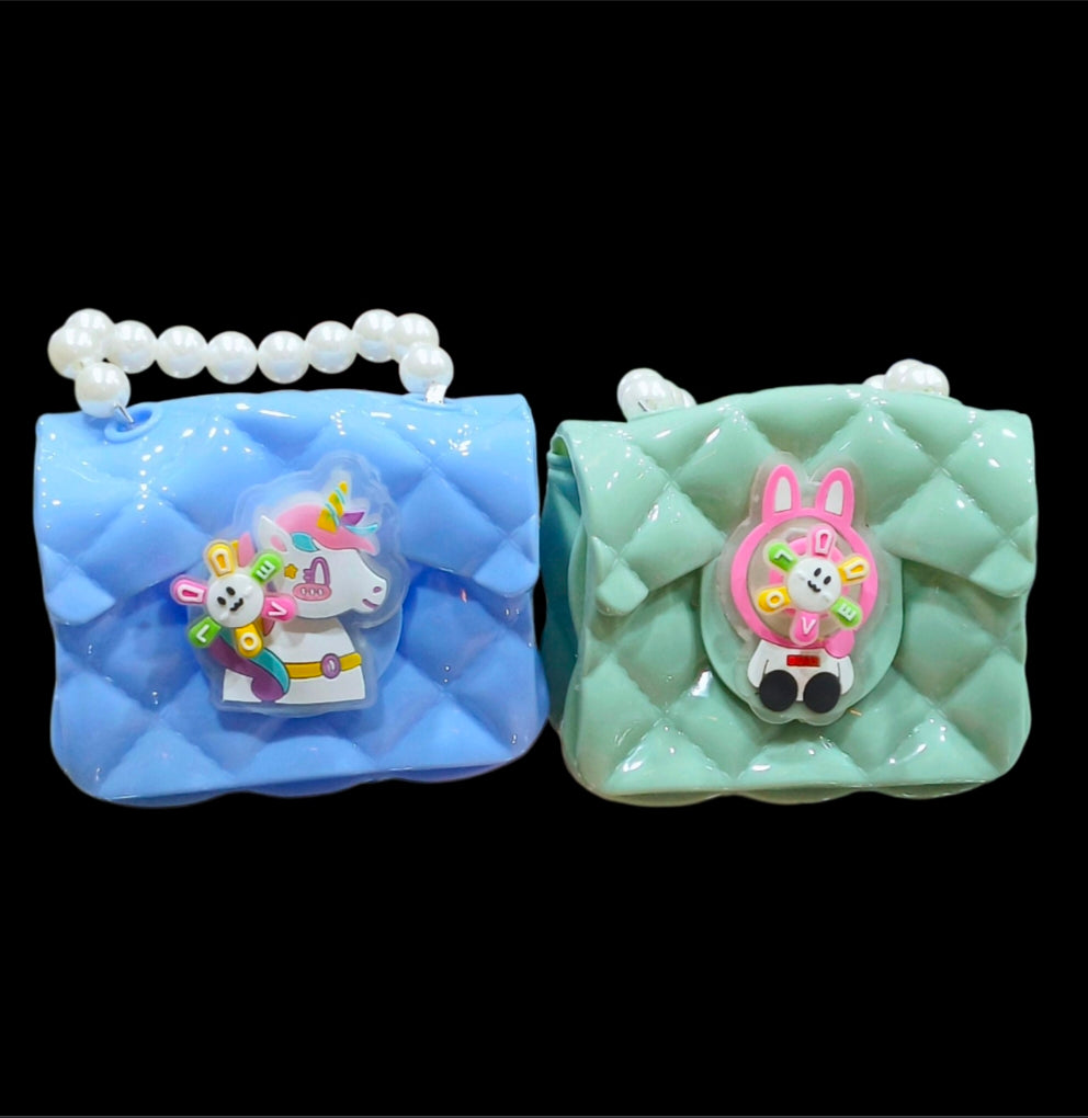Cute Charm Mini Plastic Handbag For Kids